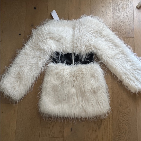 NWT Akira CAMREN white faux fur corset waist mini dress - Picture 11 of 15